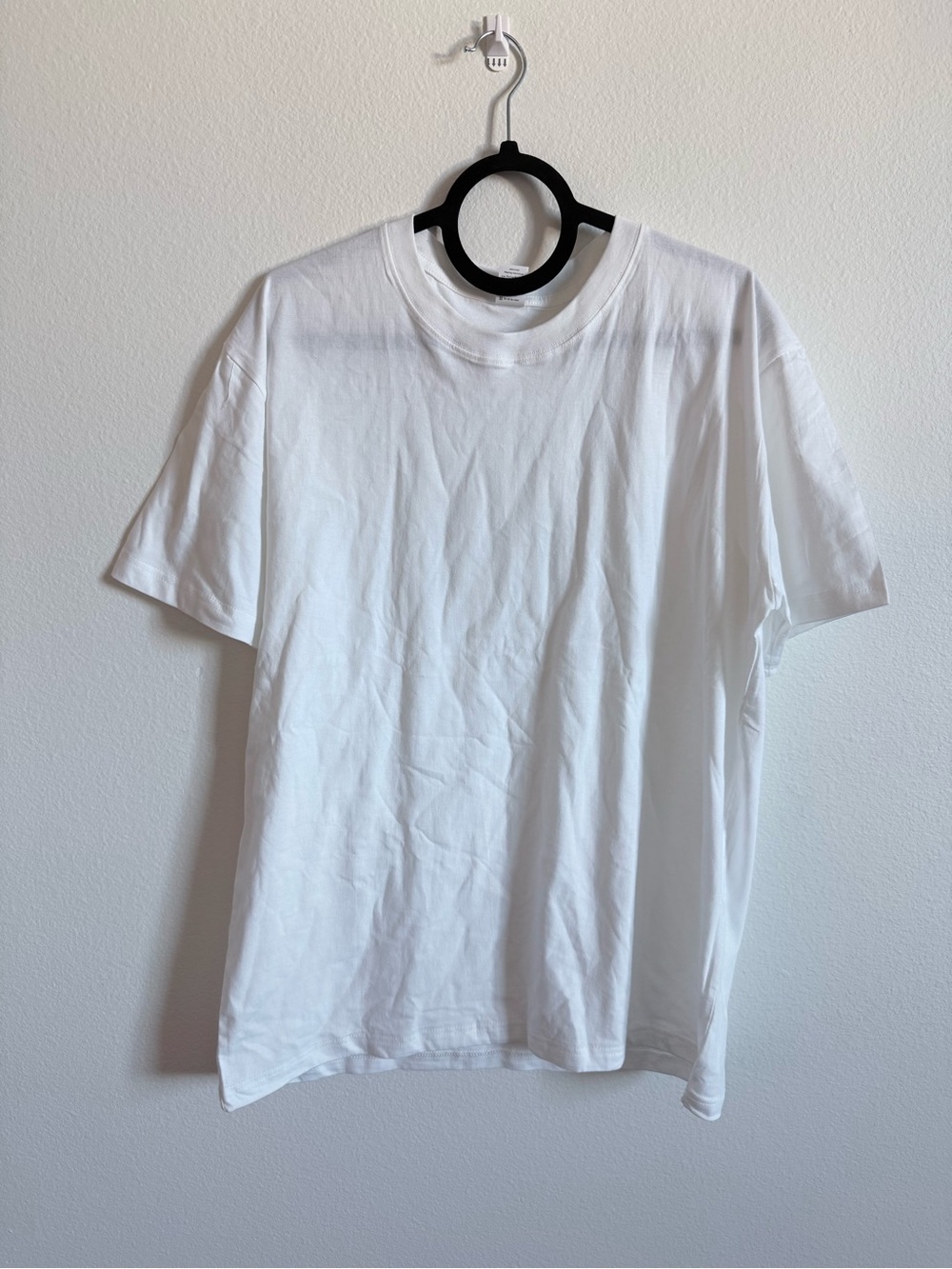 100% Cotton Men's Classic White Crew Neck T-Shirt
